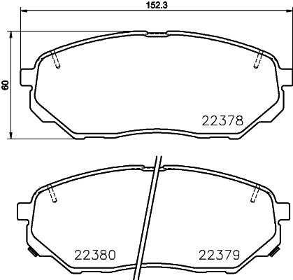 MINTEX MDB3793 Σετ τακάκια, δισκόφρενα for HYUNDAI KIA