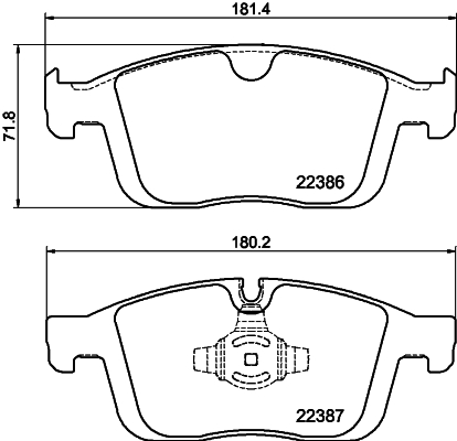 MINTEX MDB3913 Σετ τακάκια, δισκόφρενα for VOLVO