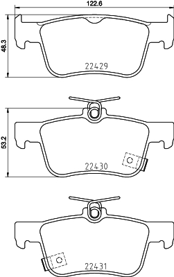 MINTEX MDB3923 Σετ τακάκια, δισκόφρενα for HAVAL HONDA