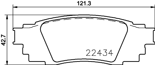 MINTEX MDB3897 Σετ τακάκια, δισκόφρενα for DAIHATSU LEXUS TOYOTA