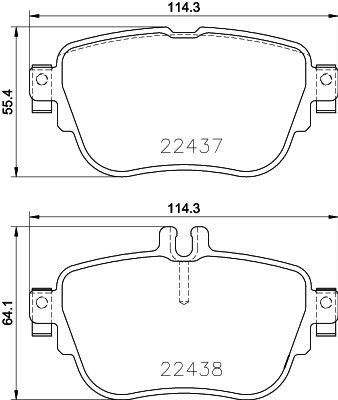 MINTEX MDB3917 Σετ τακάκια, δισκόφρενα for MERCEDES-BENZ