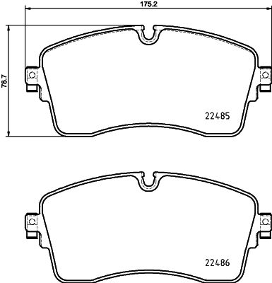 MINTEX MDB4068 Σετ τακάκια, δισκόφρενα for JAGUAR LAND ROVER LAND ROVER (CHERY)