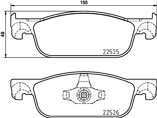 MINTEX MDB3930 Σετ τακάκια, δισκόφρενα for DACIA LADA RENAULT