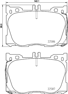 MINTEX MDB3892 Σετ τακάκια, δισκόφρενα for MERCEDES-BENZ MERCEDES-BENZ (BBDC)