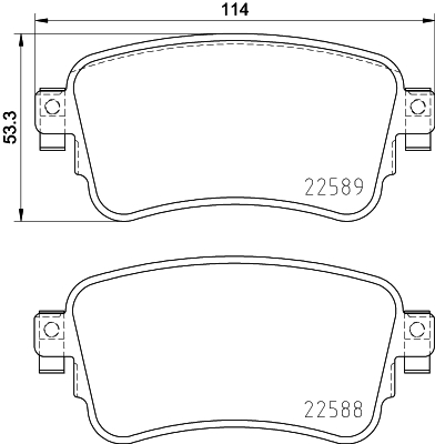 MINTEX MDB3991 Σετ τακάκια, δισκόφρενα for CITROËN FIAT OPEL PEUGEOT TOYOTA VAUXHALL