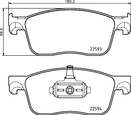 MINTEX MDB3992 Σετ τακάκια, δισκόφρενα for CITROËN FIAT OPEL PEUGEOT TOYOTA VAUXHALL