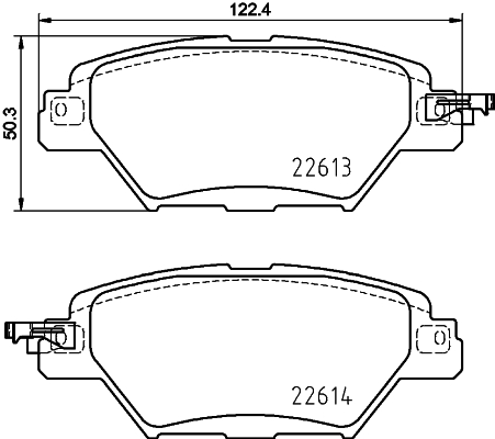 MINTEX MDB4087 Σετ τακάκια, δισκόφρενα for MAZDA