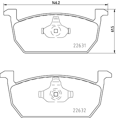 MINTEX MDB3982 Σετ τακάκια, δισκόφρενα for AUDI SEAT SKODA VW VW (SVW)