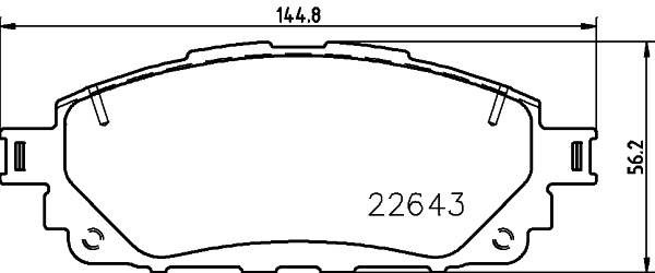 MINTEX MDB3988 Σετ τακάκια, δισκόφρενα for TOYOTA