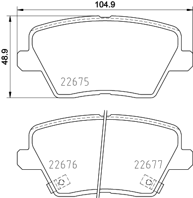 MINTEX MDB4034 Σετ τακάκια, δισκόφρενα for HYUNDAI KIA