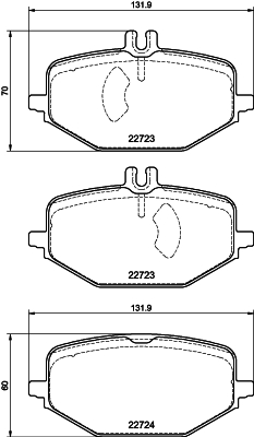 MINTEX MDB4178 Σετ τακάκια, δισκόφρενα for MERCEDES-BENZ