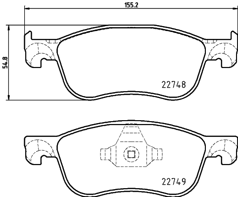 MINTEX MDB4104 Σετ τακάκια, δισκόφρενα for FORD