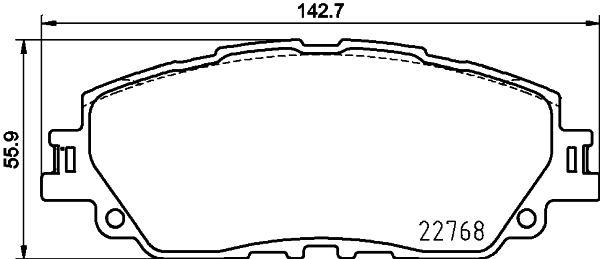 MINTEX MDB4050 Σετ τακάκια, δισκόφρενα for DAIHATSU LEXUS TOYOTA TOYOTA (FAW) TOYOTA (GAC)