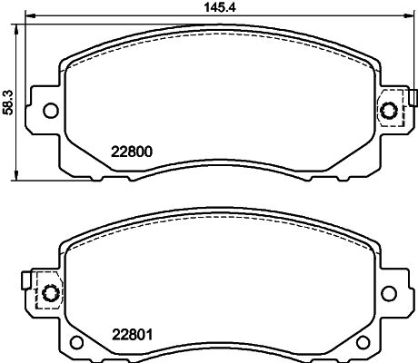 MINTEX MDB4056 Σετ τακάκια, δισκόφρενα for SUBARU