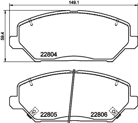 MINTEX MDB4033 Σετ τακάκια, δισκόφρενα for HYUNDAI KIA