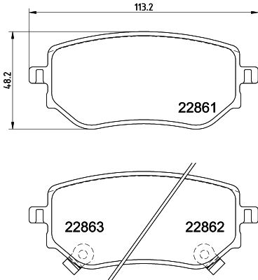 MINTEX MDB4119 Σετ τακάκια, δισκόφρενα for MERCEDES-BENZ NISSAN RENAULT