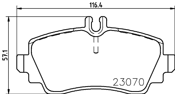 MINTEX MDB1924 Σετ τακάκια, δισκόφρενα for MERCEDES-BENZ