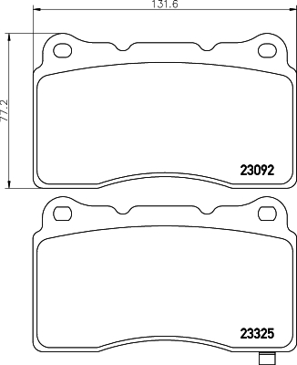 MINTEX MDB2592 Σετ τακάκια, δισκόφρενα for HOLDEN HONDA HSV MITSUBISHI SUBARU TOYOTA