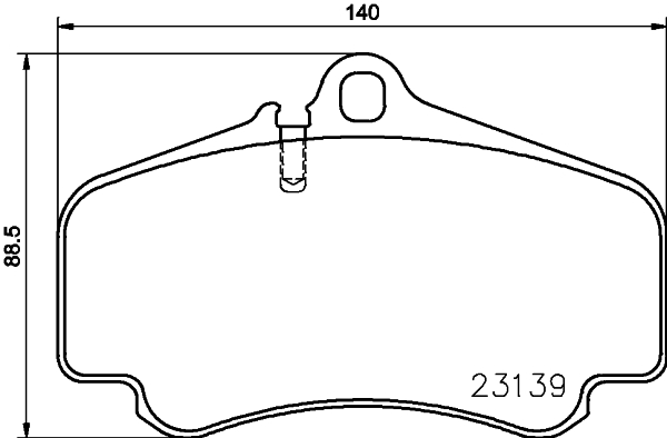 MINTEX MDB2039 Σετ τακάκια, δισκόφρενα for PORSCHE