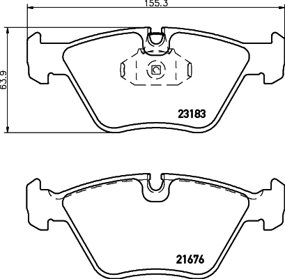 MINTEX MDB2620 Σετ τακάκια, δισκόφρενα for BMW MG ROVER WIESMANN