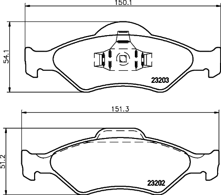 MINTEX MDB2060 Σετ τακάκια, δισκόφρενα