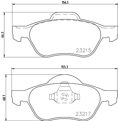 MINTEX MDB2226 Σετ τακάκια, δισκόφρενα for RENAULT
