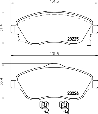 MINTEX MDB2073 Σετ τακάκια, δισκόφρενα for CHEVROLET HOLDEN OPEL VAUXHALL