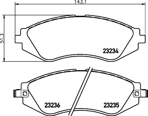 MINTEX MDB1900 Σετ τακάκια, δισκόφρενα for CHEVROLET DAEWOO HOLDEN SUZUKI