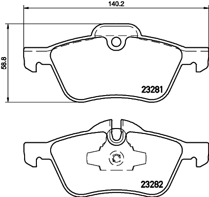 MINTEX MDB2162 Σετ τακάκια, δισκόφρενα for MINI