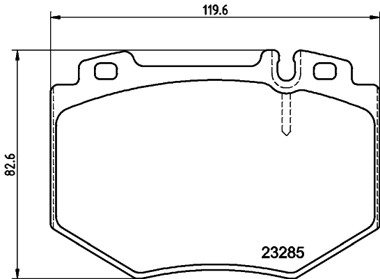 MINTEX MDB2606 Σετ τακάκια, δισκόφρενα for MERCEDES-BENZ