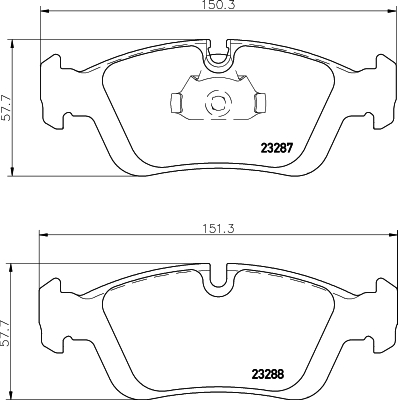 MINTEX MDB1901 Σετ τακάκια, δισκόφρενα for ALPINA BENTLEY BMW BMW (BRILLIANCE) DE LA CHAPELLE WIESMANN