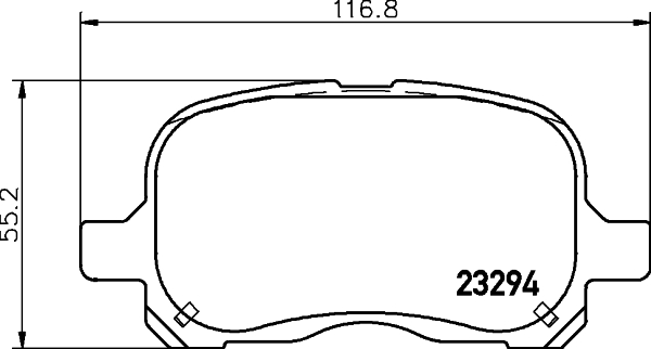 MINTEX MDB1897 Σετ τακάκια, δισκόφρενα for TOYOTA