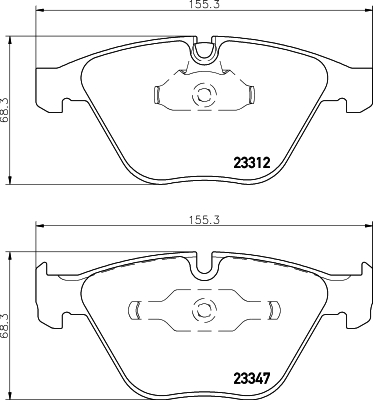 MINTEX MDB2418 Σετ τακάκια, δισκόφρενα for BMW BMW (BRILLIANCE)
