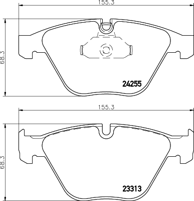 MINTEX MDB2960 Σετ τακάκια, δισκόφρενα for BMW BMW (BRILLIANCE) ZINORO