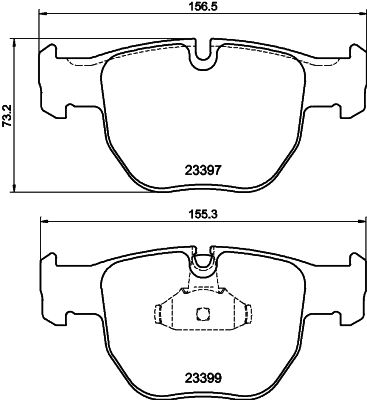 MINTEX MDB2227 Σετ τακάκια, δισκόφρενα for LAND ROVER