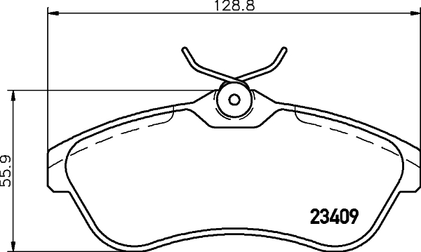 MINTEX MDB2254 Σετ τακάκια, δισκόφρενα for CITROËN