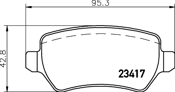 MINTEX MDB2223 Σετ τακάκια, δισκόφρενα for CHEVROLET HOLDEN HSV OPEL VAUXHALL