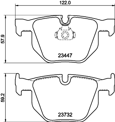 MINTEX MDB2961 Σετ τακάκια, δισκόφρενα for BMW