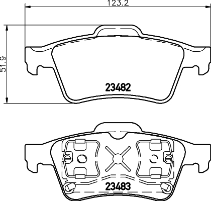 MINTEX MDB2281 Σετ τακάκια, δισκόφρενα for NISSAN RENAULT