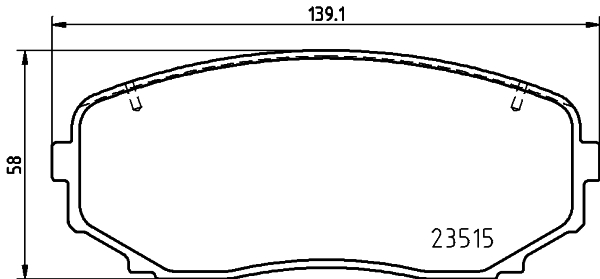 MINTEX MDB4146 Σετ τακάκια, δισκόφρενα for MITSUBISHI