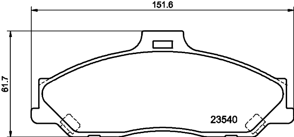 MINTEX MDB2053 Σετ τακάκια, δισκόφρενα for FORD FORD ASIA & OCEANIA FORD AUSTRALIA FORD USA MAZDA