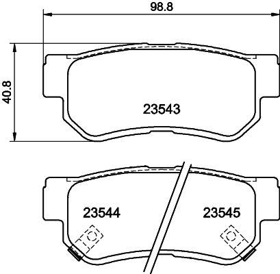MINTEX MDB2036 Σετ τακάκια, δισκόφρενα for FENGXING GAC HAFEI HAWTAI HYUNDAI HYUNDAI (BEIJING) INOKOM JAC KIA KIA (DYK) SSANGYON