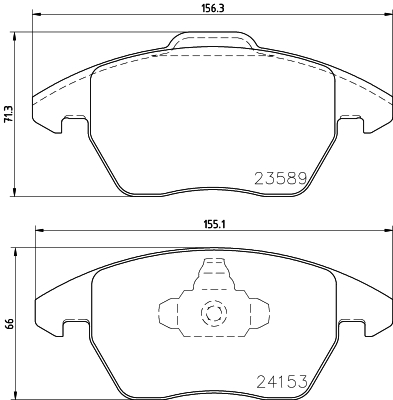 MINTEX MDB2672 Σετ τακάκια, δισκόφρενα for CITROËN CITROËN (DF-PSA) DS (CAPSA) PEUGEOT PEUGEOT (DF-PSA)