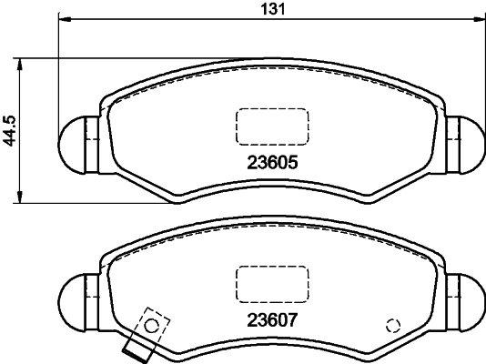 MINTEX MDB2709 Σετ τακάκια, δισκόφρενα for CHEVROLET HOLDEN OPEL SUBARU SUZUKI VAUXHALL