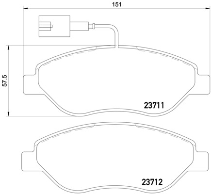 MINTEX MDB2241 Σετ τακάκια, δισκόφρενα
