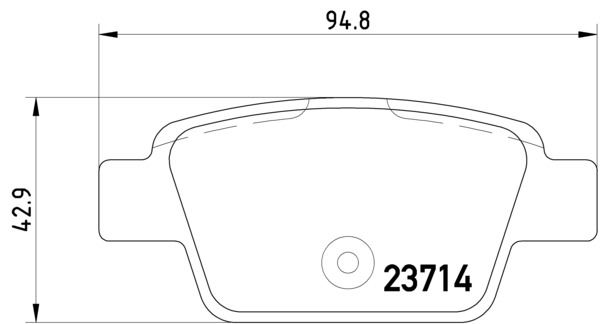 MINTEX MDB2238 Σετ τακάκια, δισκόφρενα for ALFA ROMEO CHRYSLER FIAT LANCIA