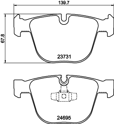 MINTEX MDB2986 Σετ τακάκια, δισκόφρενα for ALPINA BMW