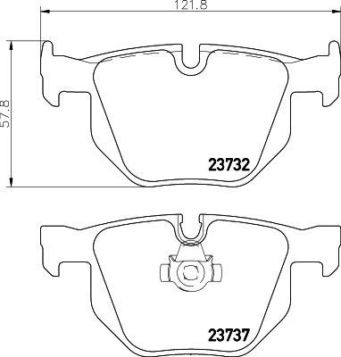 MINTEX MDB2719 Σετ τακάκια, δισκόφρενα for BMW BMW (BRILLIANCE)