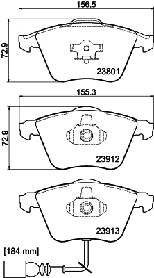 MINTEX MDB2677 Σετ τακάκια, δισκόφρενα for AUDI AUDI (FAW) SKODA VW