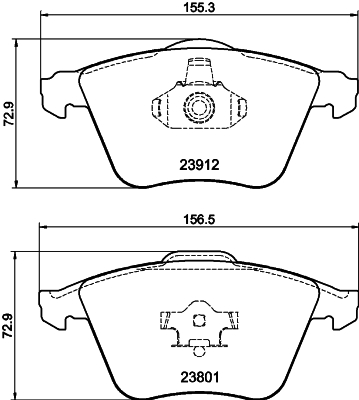 MINTEX MDB2749 Brake Pad Set, disc brake for FORD FORD AUSTRALIA MAZDA SAAB VOLVO